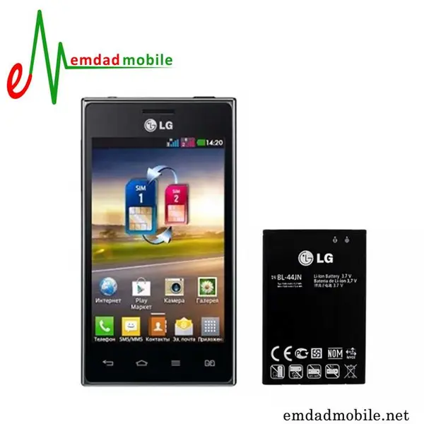 باتری گوشی ال جی LG Optimus L5 dual E615 – BL-44JN - 2