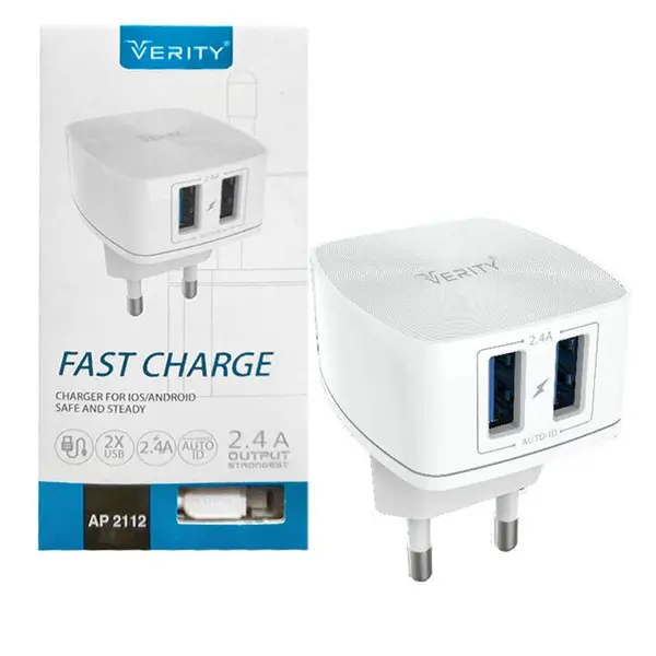 شارژر دیواری VERITY مدل AP 2112 Verity AP2112 Charger