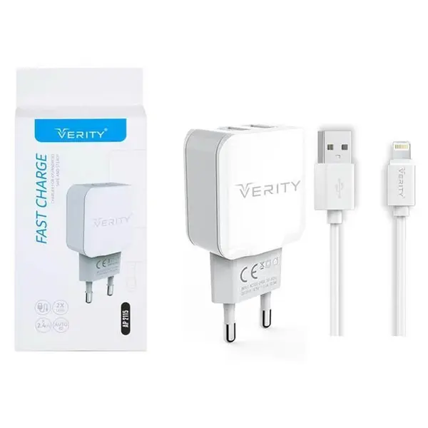 شارژر Verity AP2115 + کابل میکرو یو اس بی Verity AP2115 charger - 4
