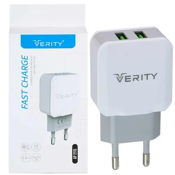 شارژر Verity AP2115 + کابل میکرو یو اس بی Verity AP2115 charger - 5