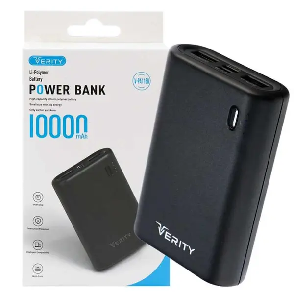شارژر همراه وریتی مدل V-PA116 با ظرفیت 10000 میلی آمپر ساعت VERITY V-PA116 10000mAh power bank - 2