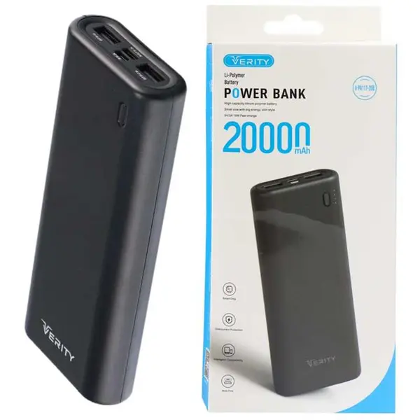 شارژر همراه وریتی مدل V-PA117 ظرفیت 20000 میلی آمپر ساعت Verity V-PA117 20000mAh power bank - 2