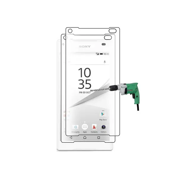 محافظ شیشه ای پشت سونی اکسپریا زد 5 Sony Xperia Z5 Glass Screen Protector - 4
