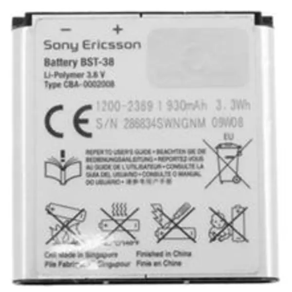 باتری موبایل سونی اریکسون C510 مدل BST-38 BST-38 Battery - 5