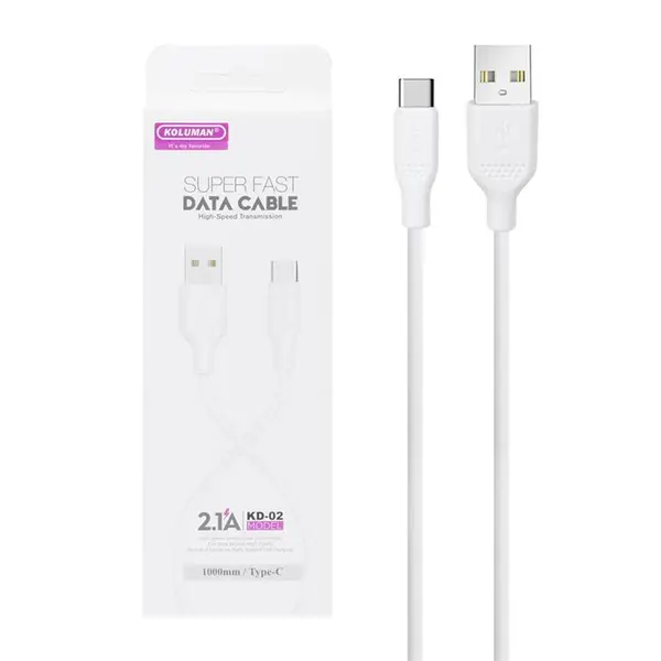 کابل شارژر تایپ C کلومن مدل KD-02