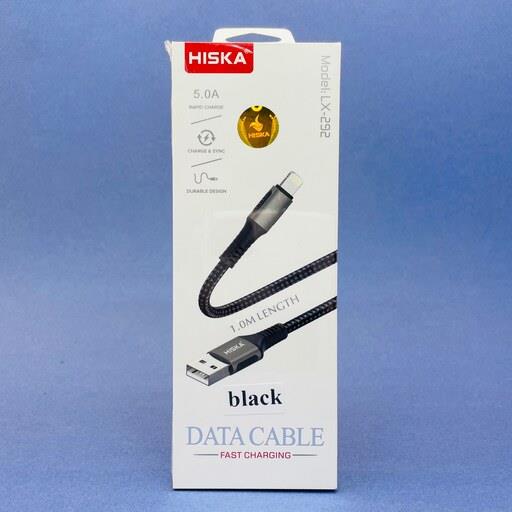 کابل شارژ  هیسکا روکش کنفی سوپر فست شارژ مدل HISKA LX292 Cable