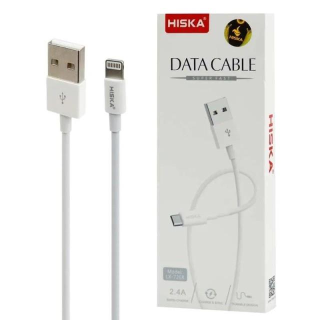 کابل شارژ لایتنینگ (آیفون) هیسکا مدل HISKA LX-726R Lightning Cable