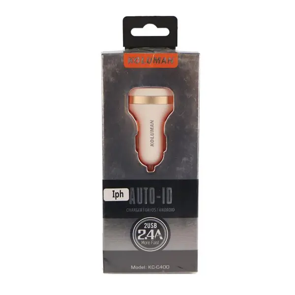 شارژر فندکی کولومن مدل kc-c400 همراه با کابل microUSB KOLUMAN KC-C400 Car Charger with microUSB cable - 2
