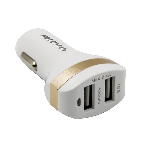 KOLUMAN KC-C400 Car Charger with microUSB cable