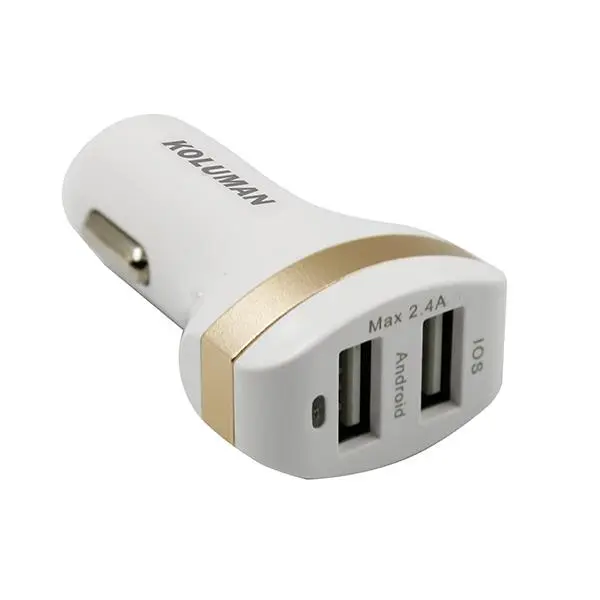شارژر فندکی کولومن مدل kc-c400 همراه با کابل microUSB KOLUMAN KC-C400 Car Charger with microUSB cable - 5