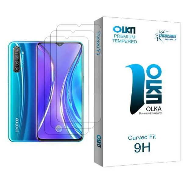 محافظ صفحه نمایش کولینگ مدل Olka Glass MIX003 مناسب برای گوشی موبایل ریلمی XT 730G بسته سه عددی Cooling Olka Glass MIX003 Screen Protector For Realme XT 730G Pack Of 3