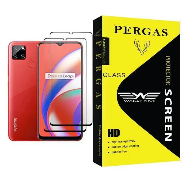 محافظ صفحه نمایش وایلی نایس مدل Pergas Glass MIX002 مناسب برای گوشی موبایل ریلمی C12 بسته دو عددی Waily Nice Pergas Glass MIX002 Screen Protector For Realme C12 Pack Of 2