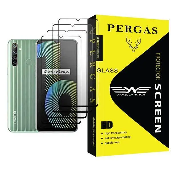 محافظ صفحه نمایش وایلی نایس مدل Pergas Glass MIX004 مناسب برای گوشی موبایل ریلمی Narzo 10 بسته چهار عددی Waily Nice Pergas Glass MIX004 Screen Protector For Realme Narzo 10 Pack Of 4