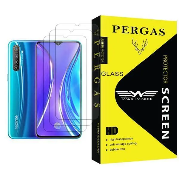 محافظ صفحه نمایش وایلی نایس مدل Pergas Glass MIX003 مناسب برای گوشی موبایل ریلمی XT 730G بسته سه عددی Waily Nice Pergas Glass MIX003 Screen Protector For Realme XT 730G Pack Of 3