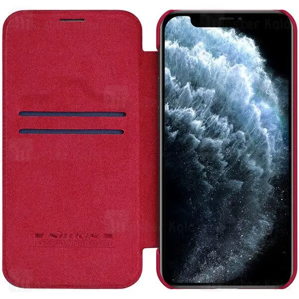 کیف چرمی نیلکین آیفون Apple iPhone 12 Pro max Nillkin Qin Leather Case Apple iPhone 12 Pro max / Apple iPhone 12 Pro Nillkin Qin Leather Case - 4