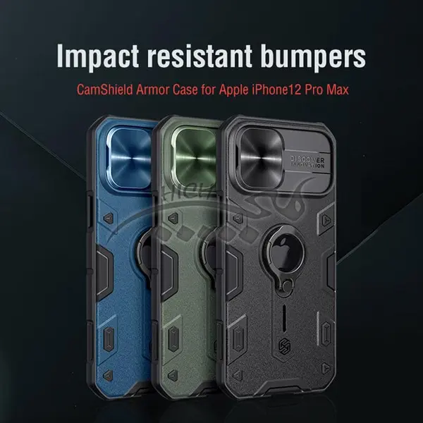 گارد محافظ ضد ضربه نیلکین Apple iPhone 12 Pro / 12 Nillkin CamShield Armor Case دارای محافظ دوربین Nillkin CamShield Armor case for Apple iPhone 12 Pro - 2
