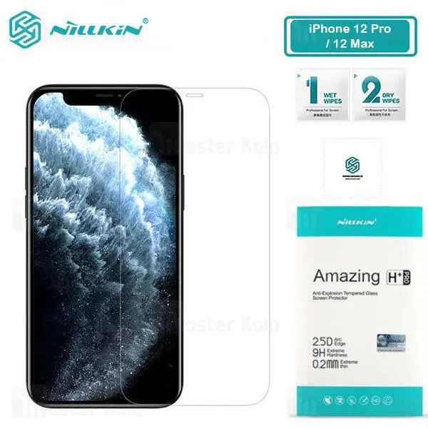 محافظ صفحه شیشه ای نیلکین سامسونگ Apple iPhone 12 Pro / 12 Max Nillkin H+ Pro... - 5