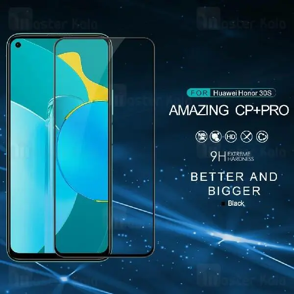 محافظ صفحه شیشه ای تمام صفحه تمام چسب نیلکین Huawei Honor 30s Nillkin CP+ Pro... - 2