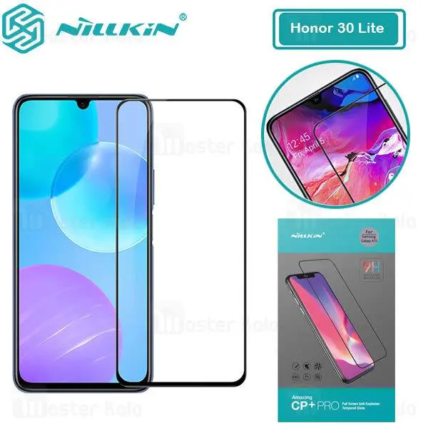 محافظ صفحه شیشه ای تمام صفحه تمام چسب نیلکین Huawei Honor 30 Lite / 30 Youth Nillkin CP+ Pro... - 5