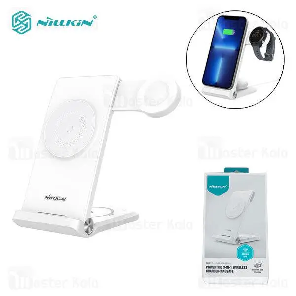 استند و شارژر وایرلس مگنتی نیلکین Nillkin PowerTrio 3-in-1 - 2