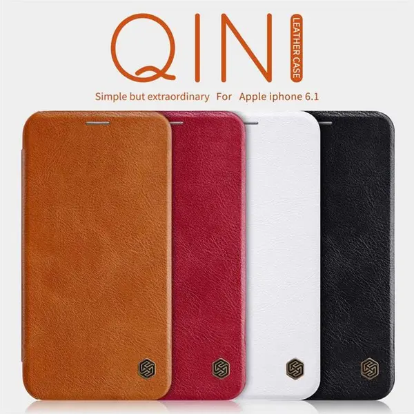 کیف چرمی نیلکین آیفون Nillkin Qin Leather Case iPhone XR‍ - 2