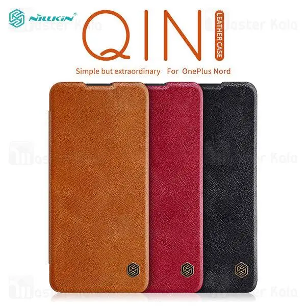 کیف چرمی نیلکین وان پلاس OnePlus Nord Nillkin Qin Leather Case - 5