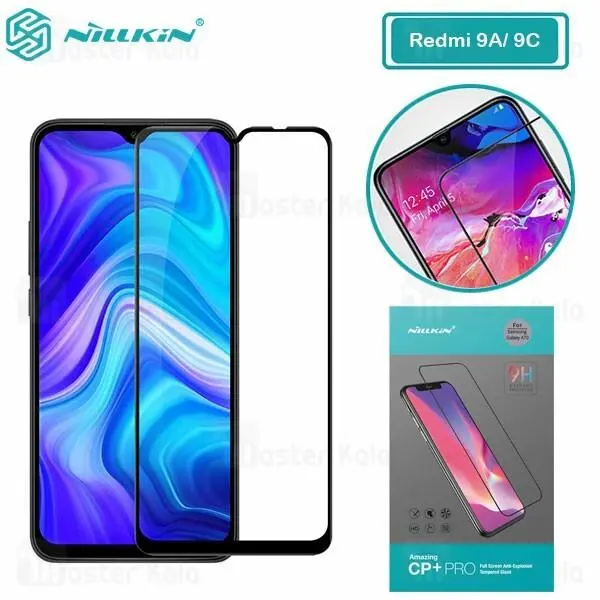 محافظ صفحه شیشه ای تمام صفحه تمام چسب نیلکین Xiaomi Redmi 9A / 9C Nillkin CP+ Pro... - 5