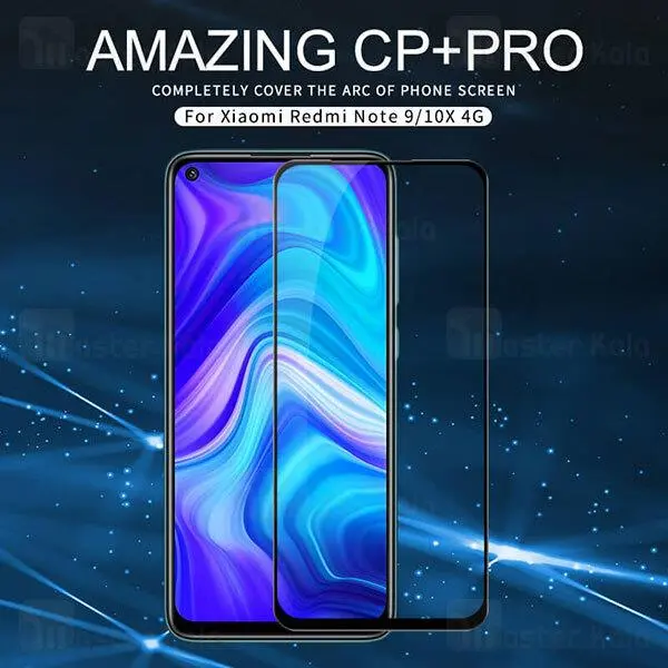 محافظ صفحه شیشه ای تمام صفحه تمام چسب نیلکین Xiaomi Redmi Note 9 / Redmi 10x Nillkin CP+ Pro - 3