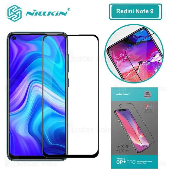 محافظ صفحه شیشه ای تمام صفحه تمام چسب نیلکین Xiaomi Redmi Note 9 / Redmi 10x Nillkin CP+ Pro - 5