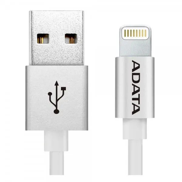 کابل شارژ آیفون 1متری ADATA مدل آلومینیومی - 3