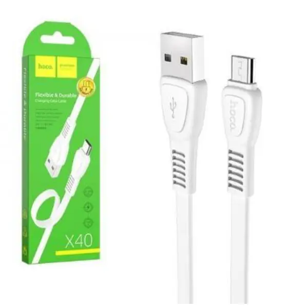 کابل فلت اندروید طول 1 متر هوکو hoco مدل X40 - 4