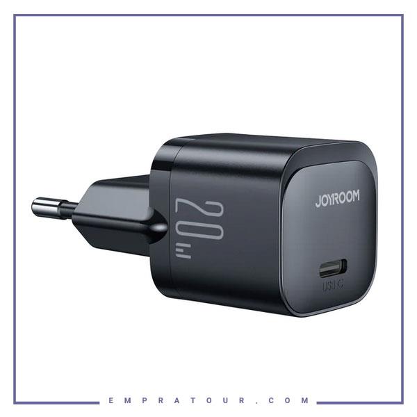 آداپتور شارژ 20 واتی  همراه با کابل PD جویروم Joyroom Mini PD Fast Charger With Cable JR-TCF02