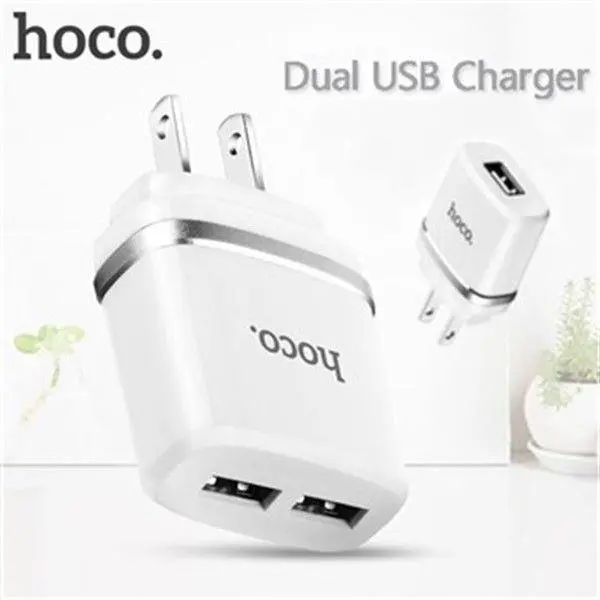 شارژر دیواری 2 پورت هوکو Hoco C12A Dual USB Charger همراه با کابل - 5