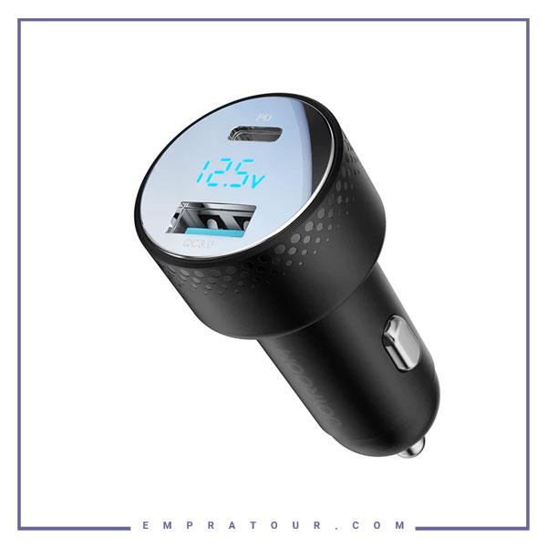 شارژر فندکی دوپورت 53 وات جویروم JOYROOM Digital Display Car Charger JR-CCD1