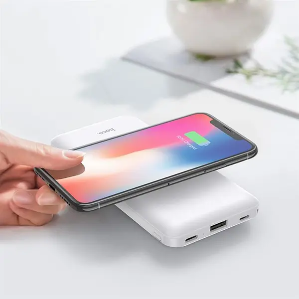 شارژر همراه بی سیم هوکو مدل J50 ظرفیت 10000 میلی آمپر ساعت - 4