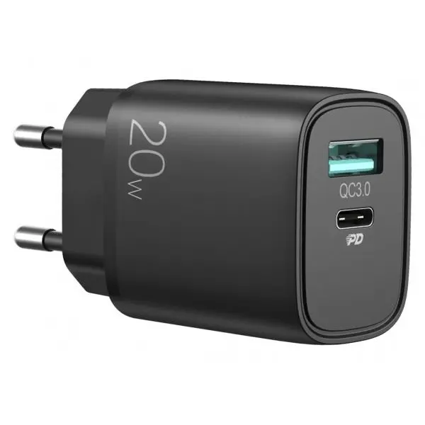 شارژر دیواری فست شارژ جویروم Joyroom 20W dual ports fast wall charger L-QP205 - 2