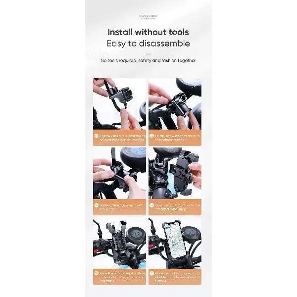 هولدر جویروم Joyroom JR-OK5 Bicycle Holder مناسب دوچرخه و موتور - 2