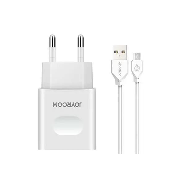 شارژر دیواری جوی روم مدل L-L221 همراه با کابل microUSB - 4