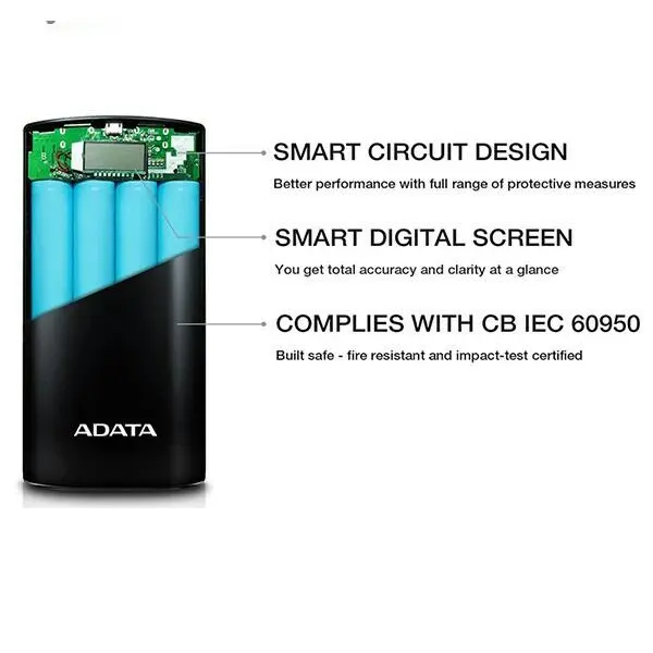 شارژر همراه ای دیتا مدل P20000D با ظرفیت 20000 میلی آمپر ساعت Adata P20000D 20000mAh Power Bank - 3