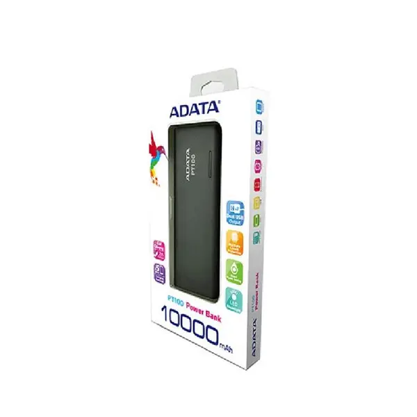 شارژر همراه ای دیتا مدل PT100 با ظرفیت 10000 میلی آمپر ساعت Adata PT100 10000mAh Power Bank - 3
