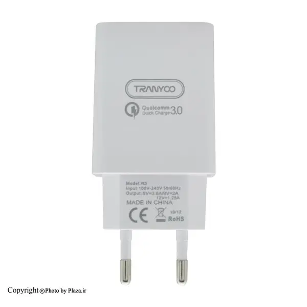 شارژر دیواری Qualcomm 3.0 ترانیو مدل TRANYOO R3 - 3