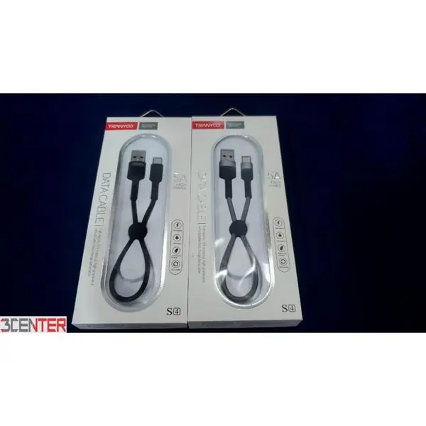 کابل شارژر کوتاه پاوربانکی فست کنفی ترانیو Tranyoo Cable Type-C Fast S4