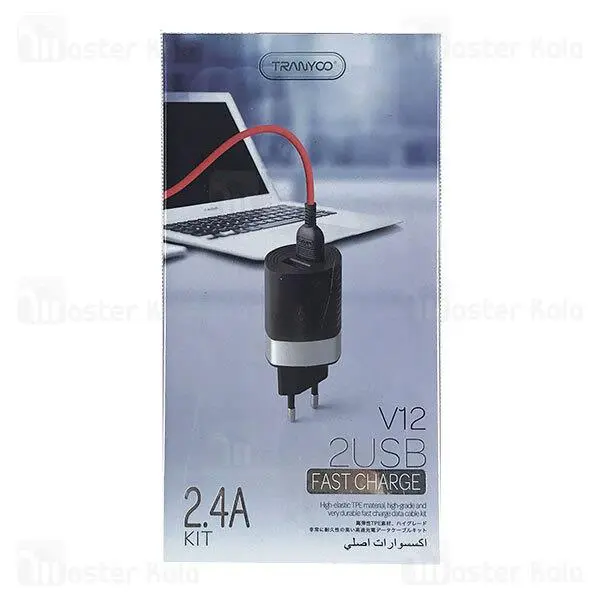 شارژر TRANYOO مدل V12 ۲ پورت - 2