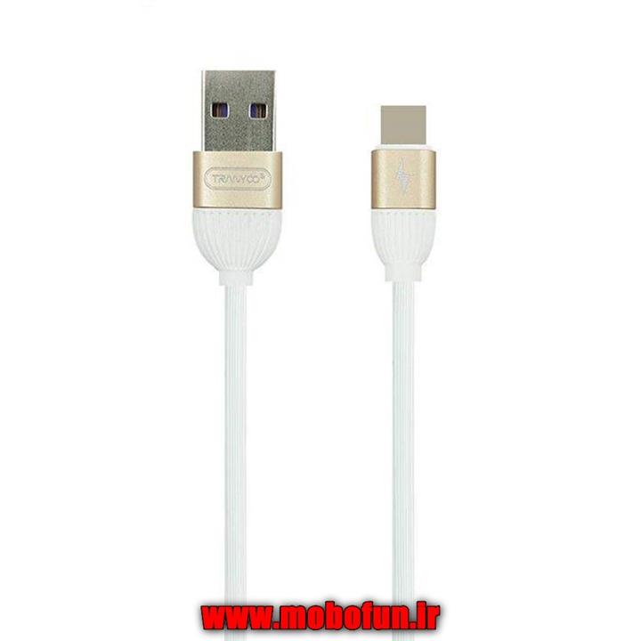 کابل تبدیل USB به USB-C ترانیو مدل S3 طول 1.2 متر