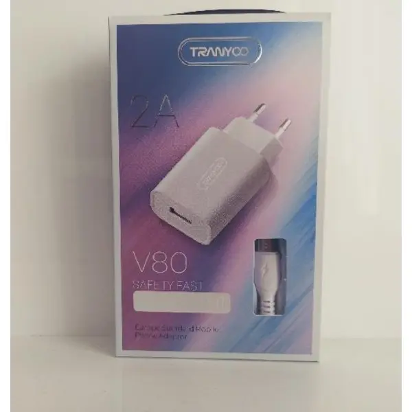 شارژر دیواری ترانیو مدل V80 همراه با کابل MicroUSB - 3
