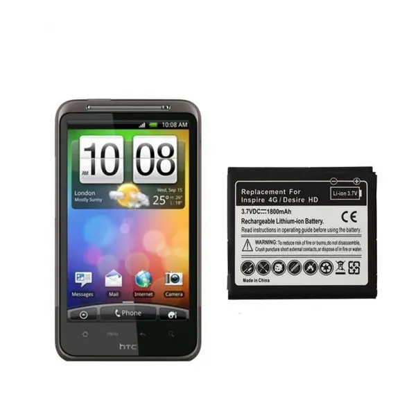 باتری موبایل اچ تی سی مدل BD26100 با ظرفیت 1230 میلی آمپر - مناسب گوشی موبایل HTC DESIRE HD - 2