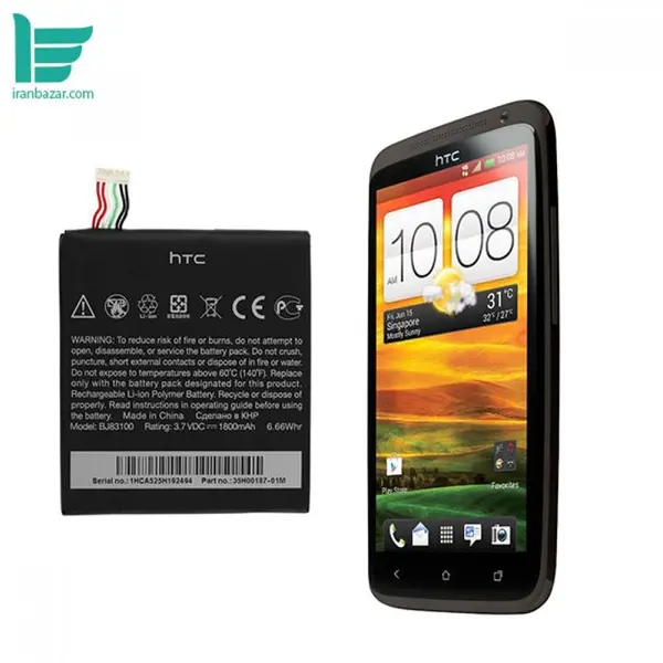 باتری موبایل اچ تی سی مدل BM60100 با ظرفیت 1800 میلی آمپر - مناسب گوشی موبایل HTC ONE SV - 5