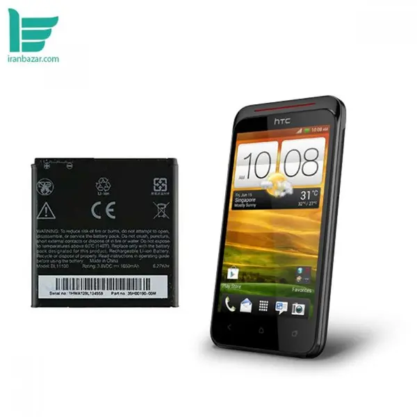 باتری موبایل اچ تی سی مدل BM60100 با ظرفیت 1800 میلی آمپر مناسب برای گوشی موبایل HTC Desire One SV - 5