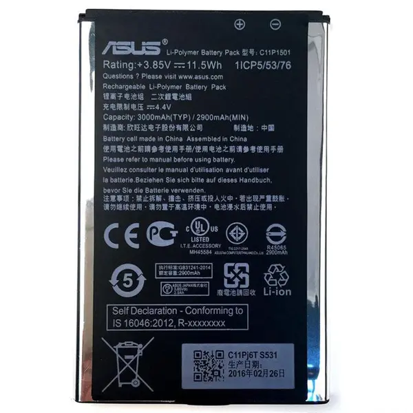 باتری موبایل ایسوس مدل C11P1501 مناسب برای گوشی Zenfone 2 Laser و Zenfone Selfie Asus C11P1501 3000mAh Cell Mobile Phone Battery For Asus Zenfone 2 Laser - 5