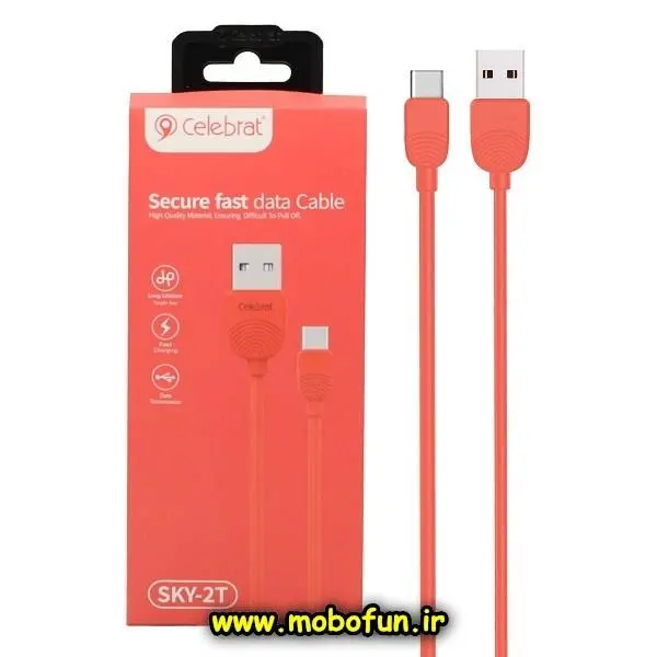 کابل شارژ فست Celebrat Type-C مدل SKY-2T - 2